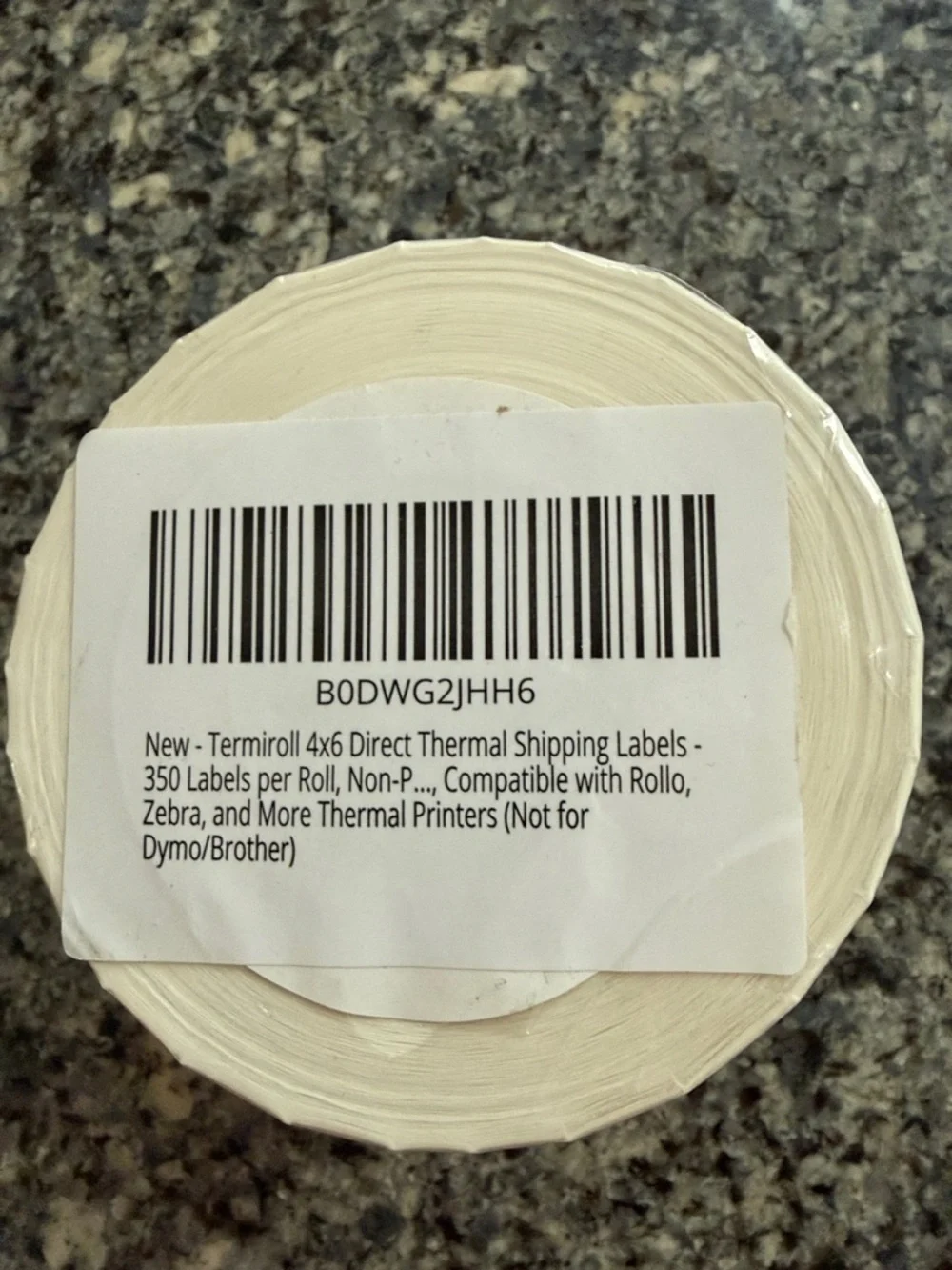 Termiroll Direct Thermal White Labels 4x6